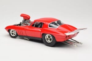 Chevrolet Corvette C3 Dragster Punainen Hot Wheels 1:18 29226 Metalli — kuva 7 / 8
