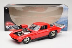Chevrolet Corvette C3 Dragster Punainen Hot Wheels 1:18 29226 Metalli — kuva 8 / 8