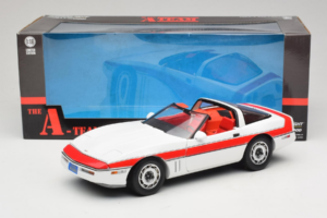 Chevrolet Corvette C4 A-Team Valkoinen GreenLight 1:18 13532 Metalli — kuva 8 / 8