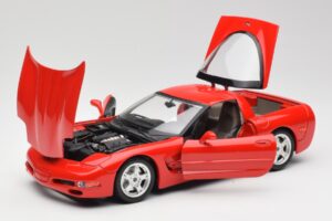 Chevrolet Corvette C5 Punainen Bburago 1:18 3066 Metalli — kuva 2 / 8