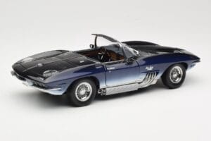 Chevrolet Corvette Mako Shark Tummansininen UT Models 1:18 21061 Metalli — kuva 3 / 8