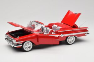 Chevrolet Impala Avoauto Punainen Welly 1:18 9864W Metalli — kuva 2 / 8