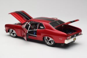 Chevrolet Nova SS Coupe Punainen Maisto 1:18 31083-M1 Metalli — kuva 5 / 8