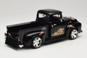 Chevrolet Old School Cody Project Truck & Chopper Set Joyride 1:18 33911 Metalli — kuva 3 / 8