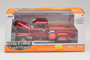 Chevrolet Pickup Bigtime Kustoms Punainen Jada 1:24 96802 Metalli