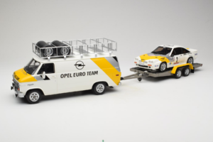 Opel Manta 400 Group B Rally Tour de Corse 1984 Chevrolet G30 Huoltoautolla Otto 1:18 OT491 Hartsi — kuva 3 / 13