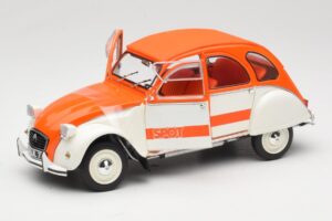 Citroen 2CV Spot Oranssi & Valkoinen Solido 1:18 421183600 Metalli — kuva 2 / 8