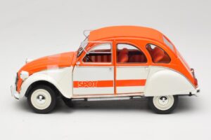 Citroen 2CV Spot Oranssi & Valkoinen Solido 1:18 421183600 Metalli — kuva 4 / 8