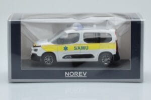 Citroen Berlingo Ambulance SAMU Valkoinen Keltainen Norev 1:43 155769 Metalli — kuva 4 / 4