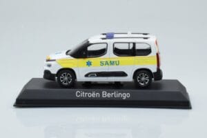 Citroen Berlingo Ambulance SAMU Valkoinen Keltainen Norev 1:43 155769 Metalli
