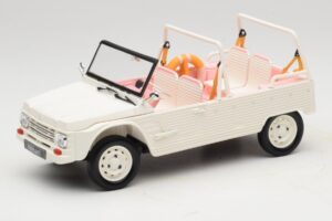 Citroen Mehari Eden Sorbet Valkoinen ja Vaaleanpunainen Norev 1:18 181804 Metalli