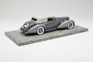 Delage D8 120 Avoauto Harmaa & Tummanharmaa Minichamps 1:18 107115134 Metalli — kuva 2 / 6