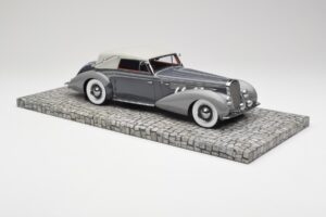 Delage D8 120 Avoauto Harmaa & Tummanharmaa Minichamps 1:18 107115134 Metalli — kuva 4 / 6