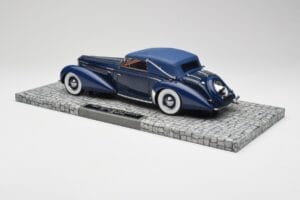 Delage D8-120 Avoauto Two Tone Sininen Minichamps 1:18 107115132 Hartsi — kuva 5 / 6