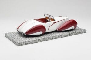 Delahaye Type 135 M Avoauto Valkoinen Punainen Minichamps 1:18 107116161 Hartsi — kuva 2 / 6