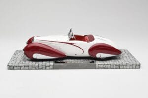 Delahaye Type 135 M Avoauto Valkoinen Punainen Minichamps 1:18 107116161 Hartsi — kuva 3 / 6