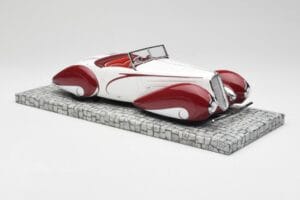 Delahaye Type 135 M Avoauto Valkoinen Punainen Minichamps 1:18 107116161 Hartsi — kuva 4 / 6