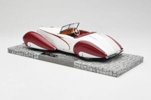 Delahaye Type 135 M Avoauto Valkoinen Punainen Minichamps 1:18 107116161 Hartsi — kuva 5 / 6