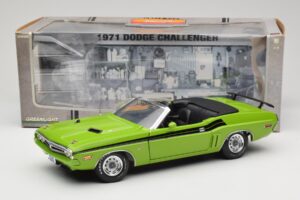 Dodge Challenger Avoauto Vihreä Greenlight 1:18 12803-06G Metalli — kuva 8 / 8