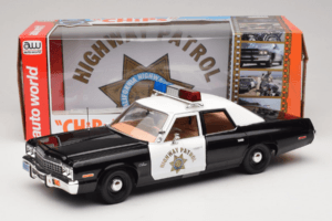 Dodge Monaco Highway Patrol CHiPS Auto World 1:18 AWSS112/06 Metalli — kuva 8 / 8