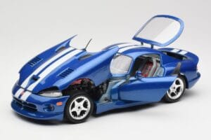 Dodge Viper GTS SR II Sininen Valkoisilla Raidoilla Bburago 1:18 3330 Metalli — kuva 2 / 8