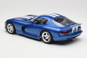 Dodge Viper GTS SR II Sininen Valkoisilla Raidoilla Bburago 1:18 3330 Metalli — kuva 7 / 8