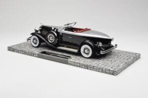 Duesenberg Model J Torpedo Disappearing Top Convertible Coupe Hopea Musta Minichamps 1:18 107150431 Hartsi — kuva 5 / 6