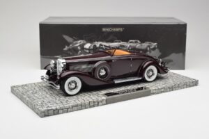 Duesenberg SJN Convertible Coupe Viininpunainen Minichamps 1:18 107150331 Metalli — kuva 2 / 6