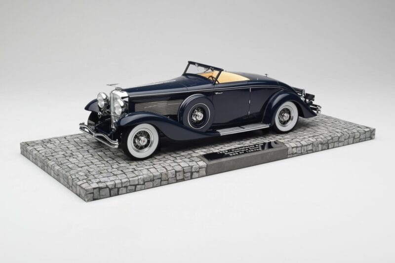Duesenberg SJN Convertible Coupe Midnight Blue Minichamps 1:18 107150332 Metalli