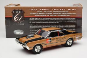 Oldsmobile 442 Hurst Hairy Olds Twin-Engine 4WD 1966 Highway 61 1:18 50089 Metalli — kuva 8 / 8