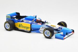 Benetton B195 Renault #1 M. Schumacher Winner Japanese GP 1995 Minichamps 1:18 510953401 Metalli — kuva 4 / 6