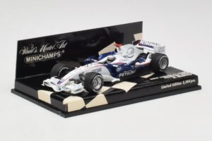 BMW Sauber F1.08 #5 N. Heidfeld Showcar 2008 Minichamps 1:43 400080083 Metalli — kuva 2 / 5