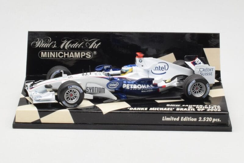 BMW Sauber F1.06 #16 N. Heidfeld Brazilian GP 2006 Minichamps 1:43 400060316 Metalli