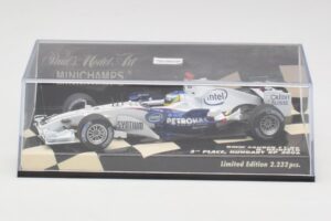 BMW Sauber F1.06 #10 N. Heidfeld Hungarian GP 3rd Place 2006 Minichamps 1:43 400060116 Metalli — kuva 5 / 5