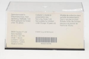 BMW Sauber F1.09 #6 N. Heidfeld F1 2009 v2 Minichamps 1:43 80422155795 Metalli — kuva 4 / 5