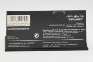 Brabham BMW BT52B A. Senna Test Car Paul Ricard 14 November 1983 Minichamps 1:43 540834399 Metalli — kuva 4 / 5