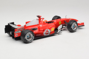 Ferrari 248 F1 #5 M. Schumacher German GP Hockenheimring 2006 Hot Wheels 1:18 J2887 Metalli — kuva 2 / 6