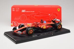 Ferrari SF-24 #16 C. Leclerc Emilia Romagna Grand Prix 2024 Bburago 1:18 18-16821-L-IMOLA-SHOWCASE Metalli — kuva 7 / 7