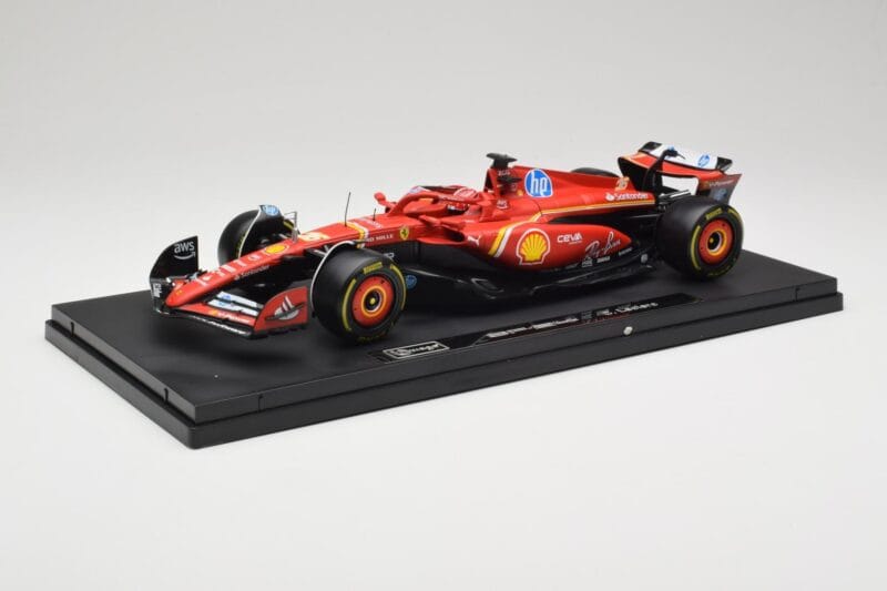 Ferrari SF-24 #16 C. Leclerc Emilia Romagna Grand Prix 2024 Bburago 1:18 18-16821-L-IMOLA-SHOWCASE Metalli