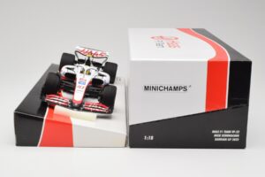 Haas VF-22 #47 M. Schumacher Bahrain GP 2022 Minichamps 1:18 147220147 Metalli — kuva 6 / 7