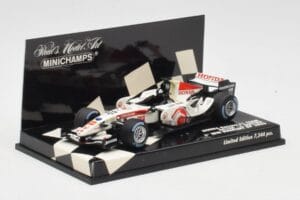 Honda RA106 #12 J. Button Hungarian GP Winner F1 2006 Minichamps 1:43 400060112 Metalli — kuva 2 / 5