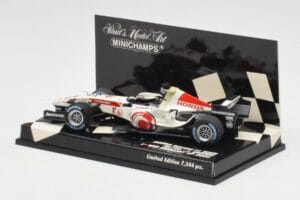 Honda RA106 #12 J. Button Hungarian GP Winner F1 2006 Minichamps 1:43 400060112 Metalli — kuva 3 / 5