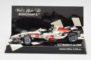 Honda RA106 #12 J. Button Hungarian GP Winner F1 2006 Minichamps 1:43 400060112 Metalli