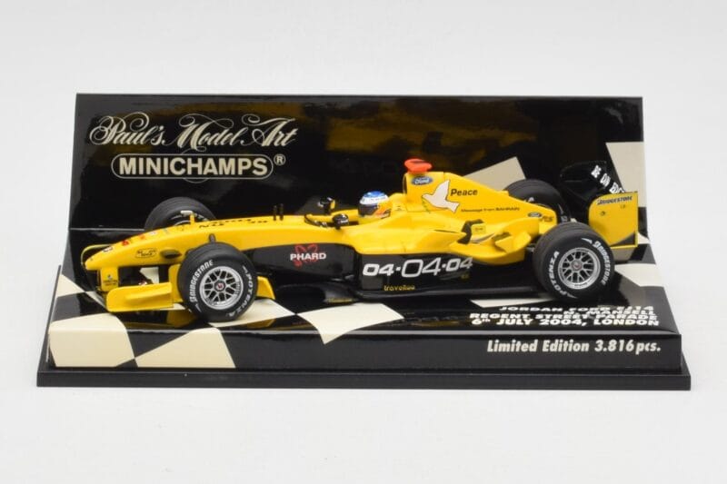 Jordan Ford EJ14 N. Mansell Regent Street Parade 2004 Minichamps 1:43 400040095 Metalli