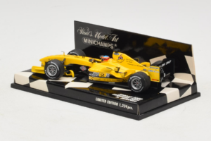 Jordan EJ14 Ford #18 N. Heidfeld Jordan Ford F1 Team Showcar 2004 Minichamps 1:43 400040088 Metalli — kuva 3 / 5