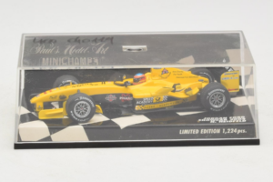 Jordan EJ14 Ford #18 N. Heidfeld Jordan Ford F1 Team Showcar 2004 Minichamps 1:43 400040088 Metalli — kuva 4 / 5