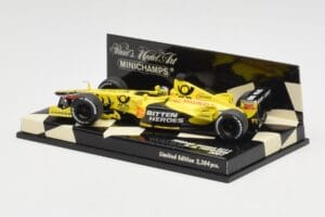 Jordan Honda EJ11 #7 H-H. Frentzen F1 2001 Minichamps 1:43 400010011 Metalli — kuva 3 / 5