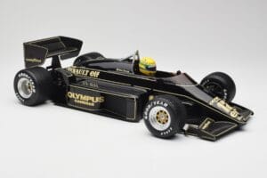 Lotus Renault 97T John Player Special #12 A. Senna Portuguese GP 1985 1st Victory Minichamps 1:12 540851292 Metalli — kuva 6 / 8