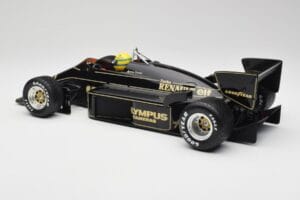 Lotus Renault 97T John Player Special #12 A. Senna Portuguese GP 1985 1st Victory Minichamps 1:12 540851292 Metalli — kuva 7 / 8