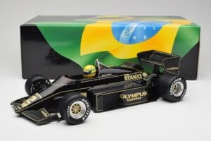 Lotus Renault 97T John Player Special #12 A. Senna Portuguese GP 1985 1st Victory Minichamps 1:12 540851292 Metalli — kuva 8 / 8